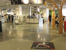 IKEA商場PVC膠地板案例
