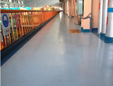 電廠用圓點橡膠地板案例