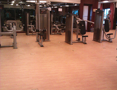 健身房抗壓塑膠地板恒大雅苑工程案例