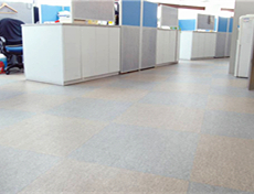 辦公室用膠地板工程案例