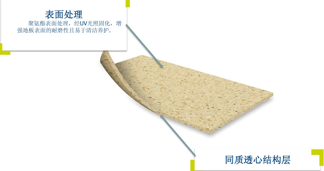 福蘭德同質透心PVC塑膠地板特點及用途