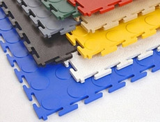 卡扣pvc地板免膠拼裝安裝可過8噸叉車車間倉庫專用